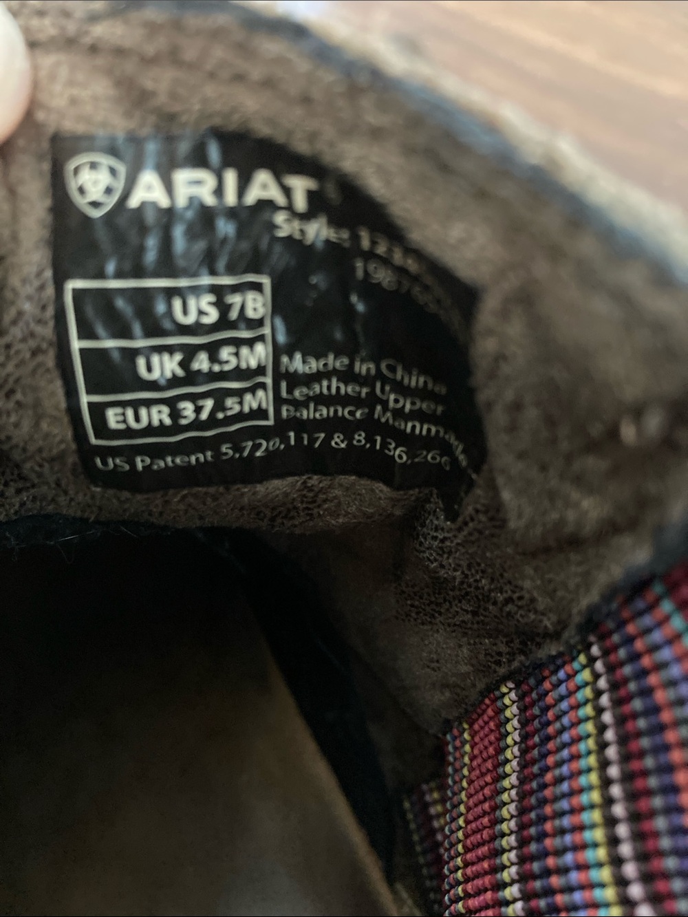 Ariat Embroidered Ankle Boots Sz 7 - Picture 9 of 9